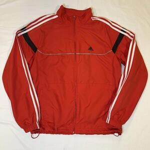 Adidas Climalite Men‎ M Zip Up Jacket Red Training Jacket **see details**
